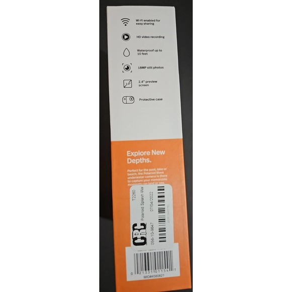 Polaroid Wave Underwater Streaming Camera 18mp 4K UHD Orange - Picture 7 of 7